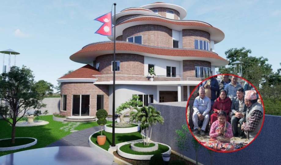 ओली कुटीको नाममा भब्य भवनकाे शिलान्यास, कुन दलाल व्यापारीले बनाउँछ भवन ?